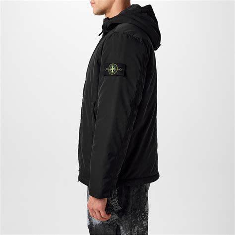 stone island micro reps black lightweight field jacket